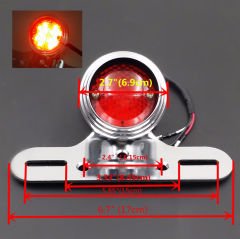 Chopper Cafe Racer Bobber Vintage Arka Stop Metal Krom