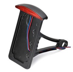 Chopper Cafe Racer Bobber Vintage Yan Stop Plakalık Dikey Model Siyah Renk