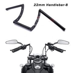 Chopper Cafe Racer Gidon/Direksiyon 22mm Siyah Renk