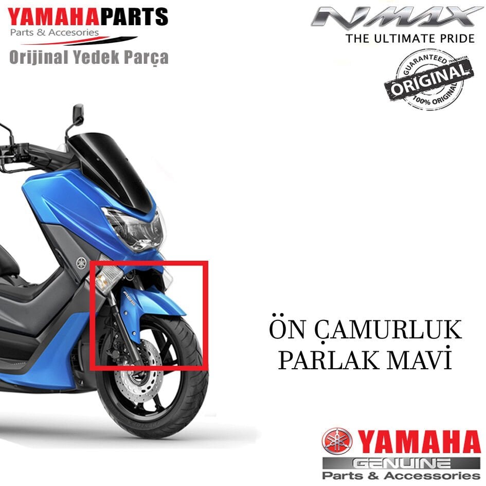 Nmax 125/155 2015-2020 Orijinal Ön Çamurluk Parlak Mavi