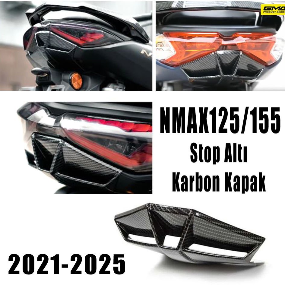 Yamaha Nmax 125/155 2021-2024 Modifiye Stop Altı Kapak Karbon Diffuser
