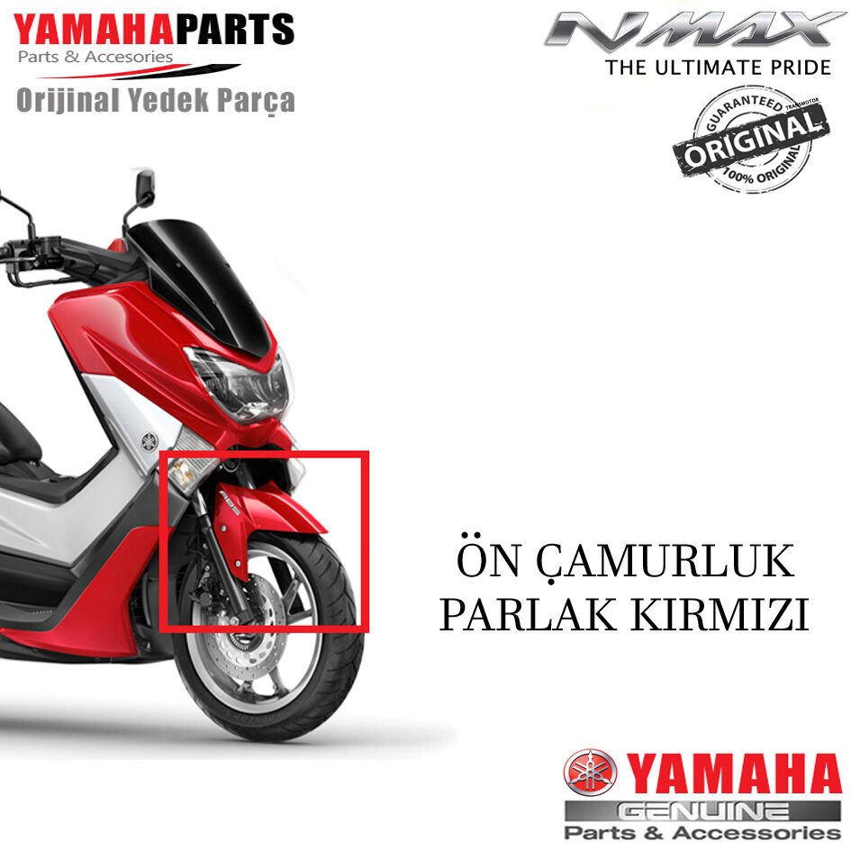 Nmax 125/155 2015-2020 Orijinal Ön Çamurluk Parlak Kırmızı