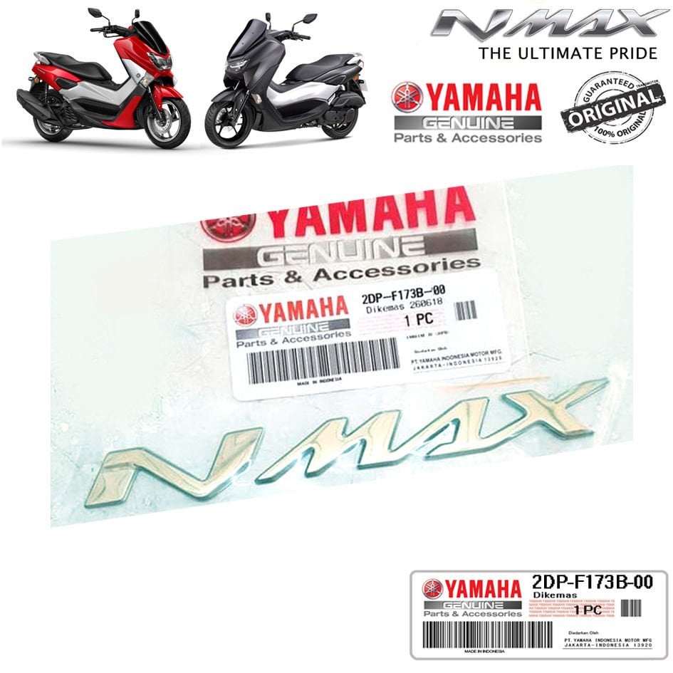 Nmax 125/155 2015-2024 Orijinal Nmax Yazı Logo Metal Gri