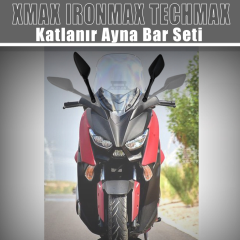 Yamaha Xmax 125/250/300 2018-2022 Katlanır R25 Ayna Bar Seti
