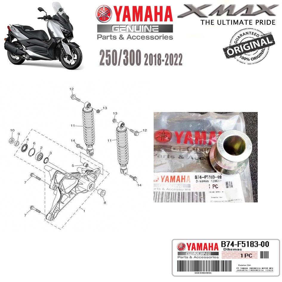 Xmax 250/300 2018-2025 Orijinal Egzoz Maşa Bağlantı Burcu