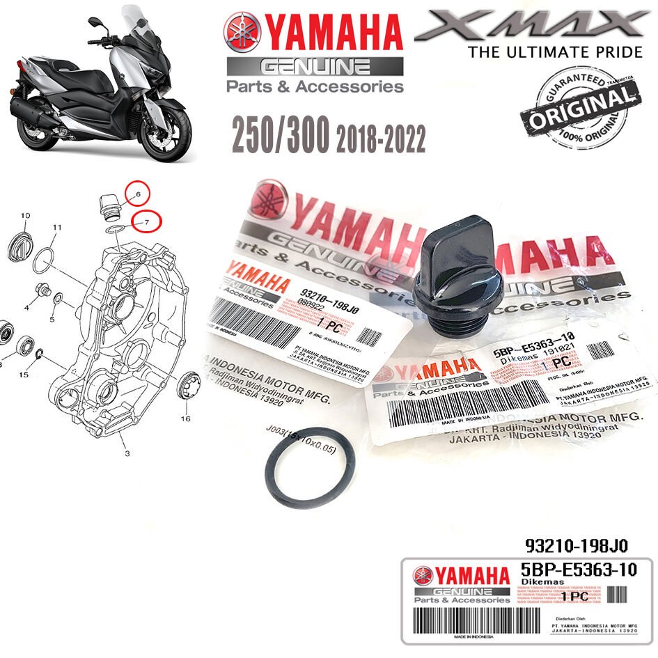 Xmax 250/300 2018-2024 Orijinal Yağ Dolum Tapa ve Contası