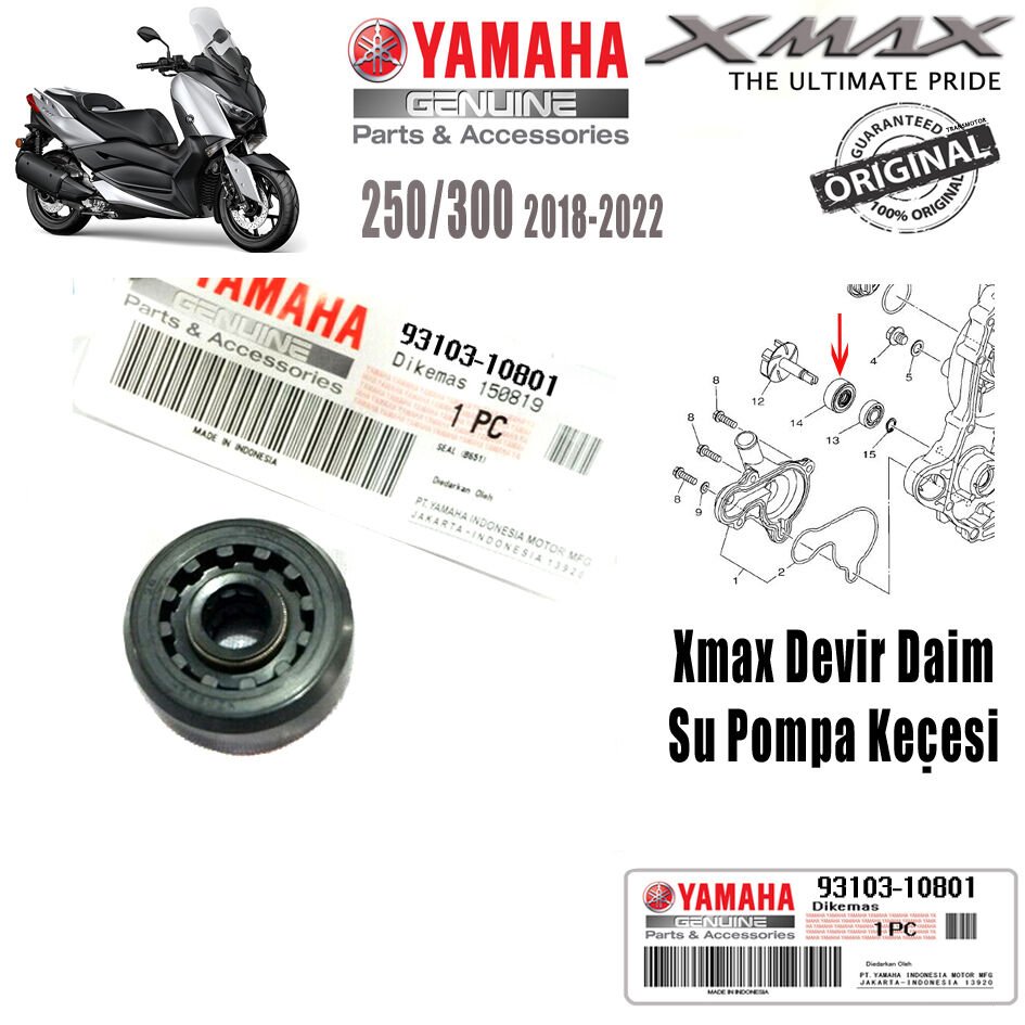 Xmax 250/300 2018-2025 Orijinal Devir Daim Su Pompa Keçesi