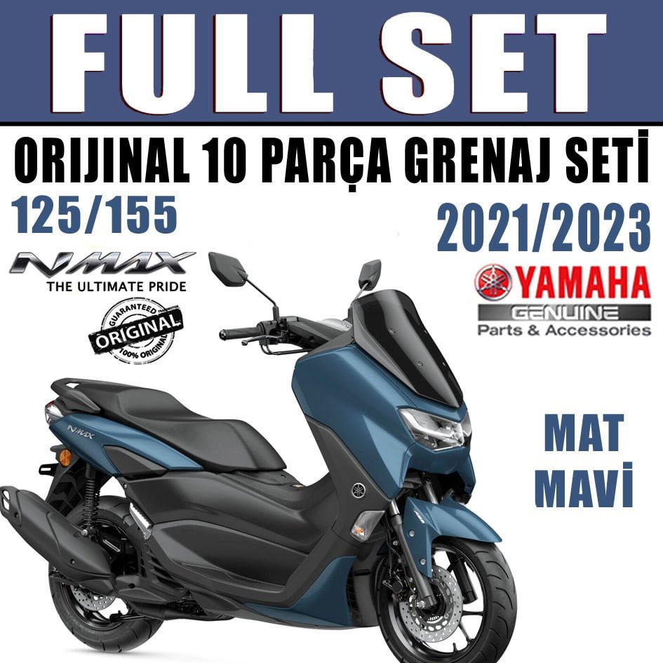 Nmax 125/155 2021-2024 Orijinal Grenaj Seti Mat Mavi 10 Parça