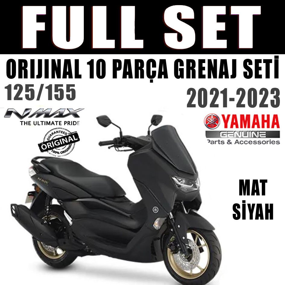 Nmax 125/155 2021-2024 Orijinal Grenaj Seti Mat Siyah 10 Parça