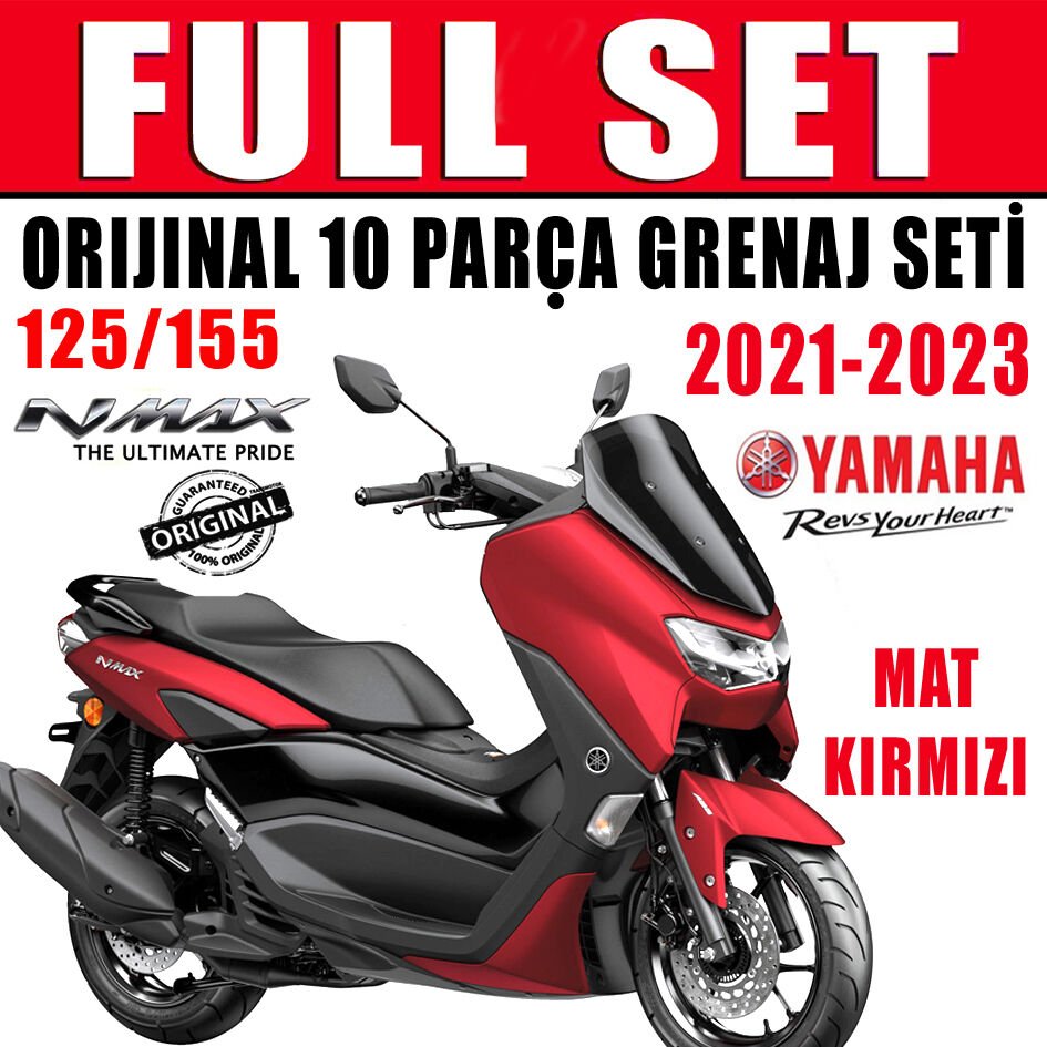 Nmax 125/155 2021-2024 Orijinal Grenaj Seti Mat Kırmızı 10 Parça