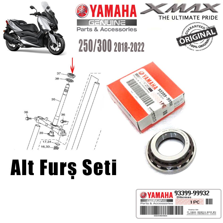 Xmax 250/300 2018-2024 R25 MT-25 Orijinal Alt Furş Seti