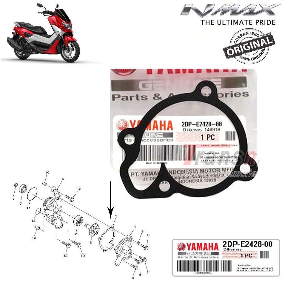 Nmax 125/155 2015-2020 Orijinal Su Pompa Kapak Contası