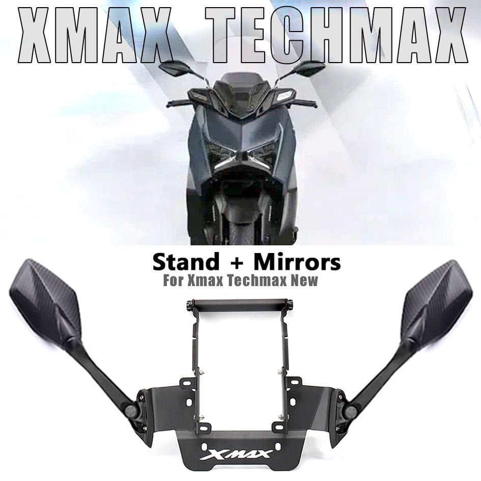Xmax Techmax 250/300 2023-2024 Katlanır Ayna-Telefon Tutucu Bar Seti