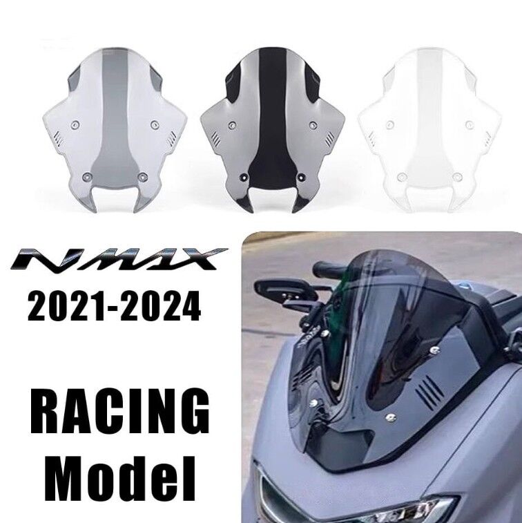 Nmax 125/155 2021-2024 Spor Cam Racing Şeffaf