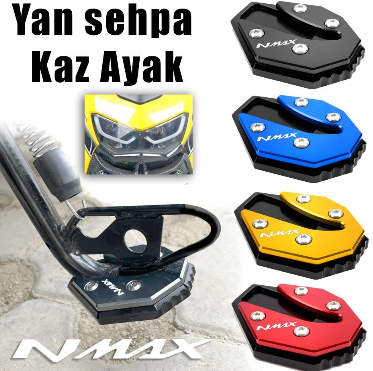 Nmax 125/155 2015-2026 Yan Sehpa Genişletici Cnc Kaz Ayak