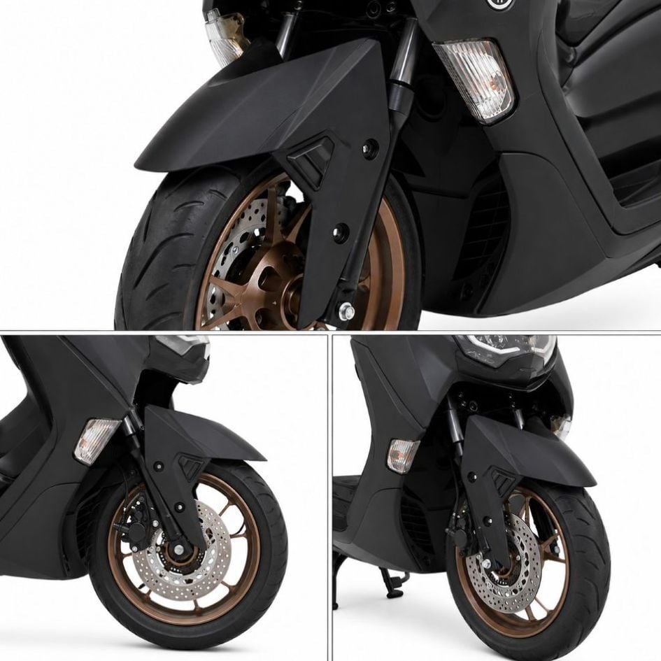 Nmax 125/155 2021-2024 Ön Çamurluk Uzatmalı Özel Seri İthal Mat Siyah Full Black