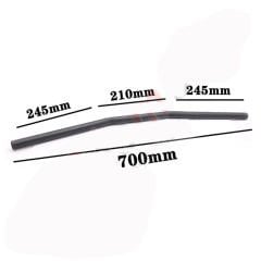 Chopper Cafe Racer Gidon/Direksiyon 22mm Siyah Renk