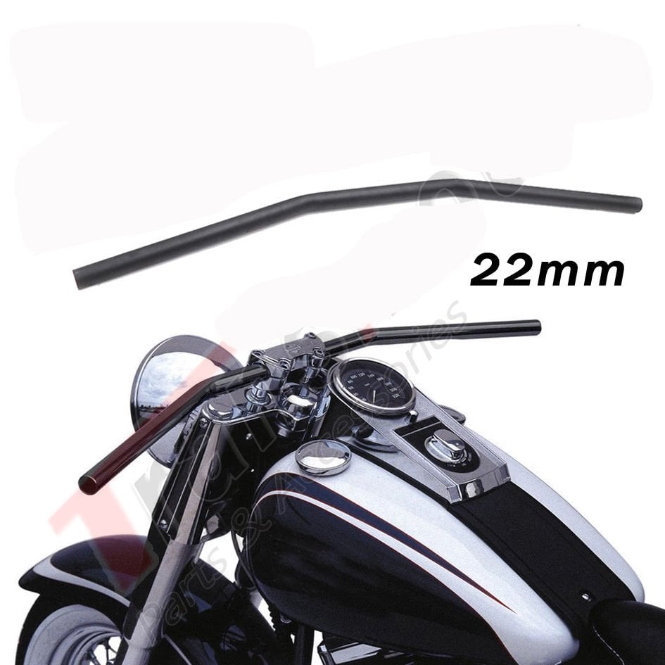 Chopper Cafe Racer Gidon/Direksiyon 22mm Siyah Renk