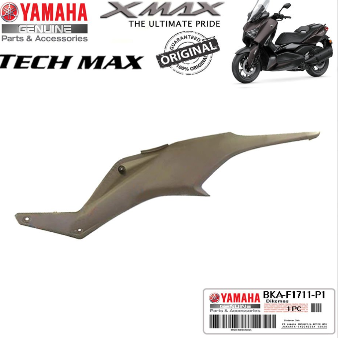 Orijinal XMAX TECHMAX 2023-2024 Depo Altı Sol Yan Kapak Kum Gri
