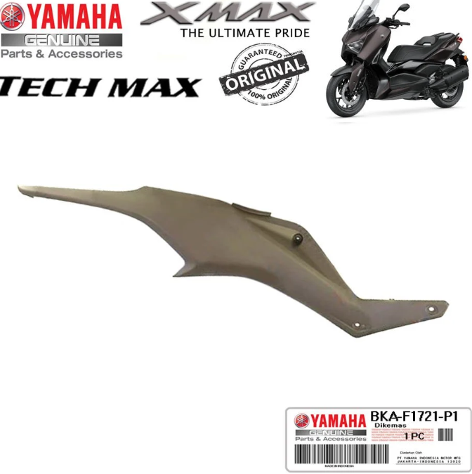 Orijinal XMAX TECHMAX 2023-2024 Depo Altı Sağ Yan Kapak Kum Gri