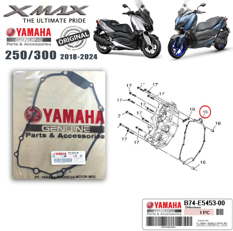 Orijinal XMAX 250/300 2018-2025 Karter Contası