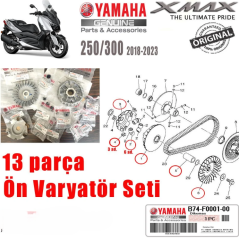 Orijinal Xmax Ironmax Techmax 2018-2024 Ön Varyatör Seti 13 Parça