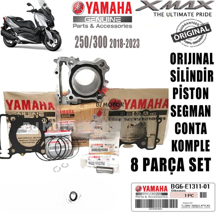Orijinal XMAX 250 2018-2025 Silindir Seti Piston Segman Alt-Üst Conta Komple Set