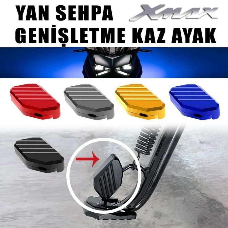 Nmax 125/155 2015-2024 Yan Sehpa Açma, Ayak Genişletme Cnc Kaz Ayak