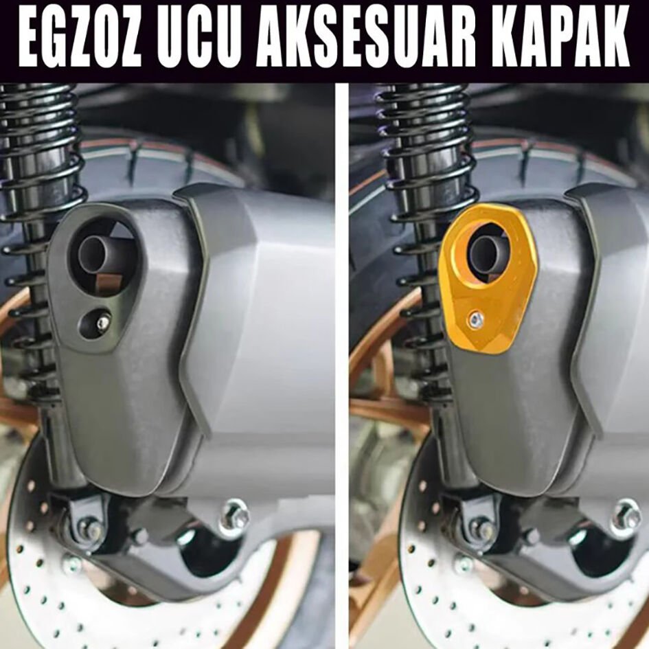 Yamaha Xmax Ironmax Techmax 250-300 2018-2024 Egzoz Ucu Cnc Aksesuar Kapak Tiyanyum