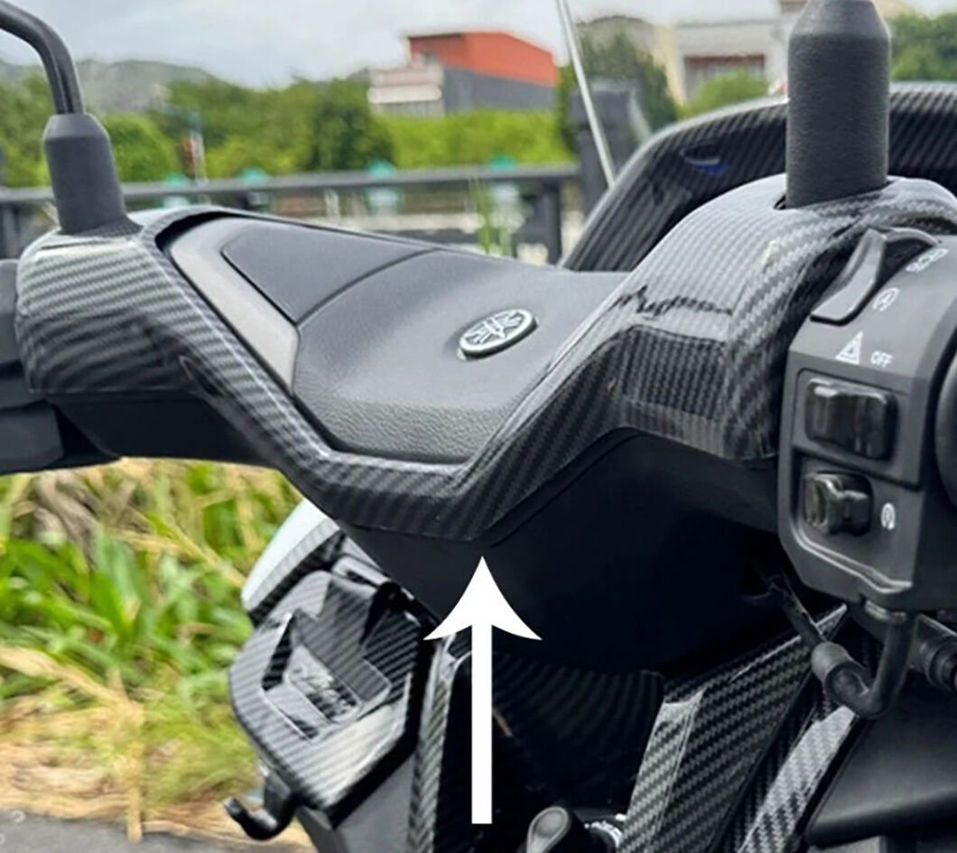 Nmax Techmax 125/155 2025-2026 Direksiyon Aksesuar Karbon Kapak