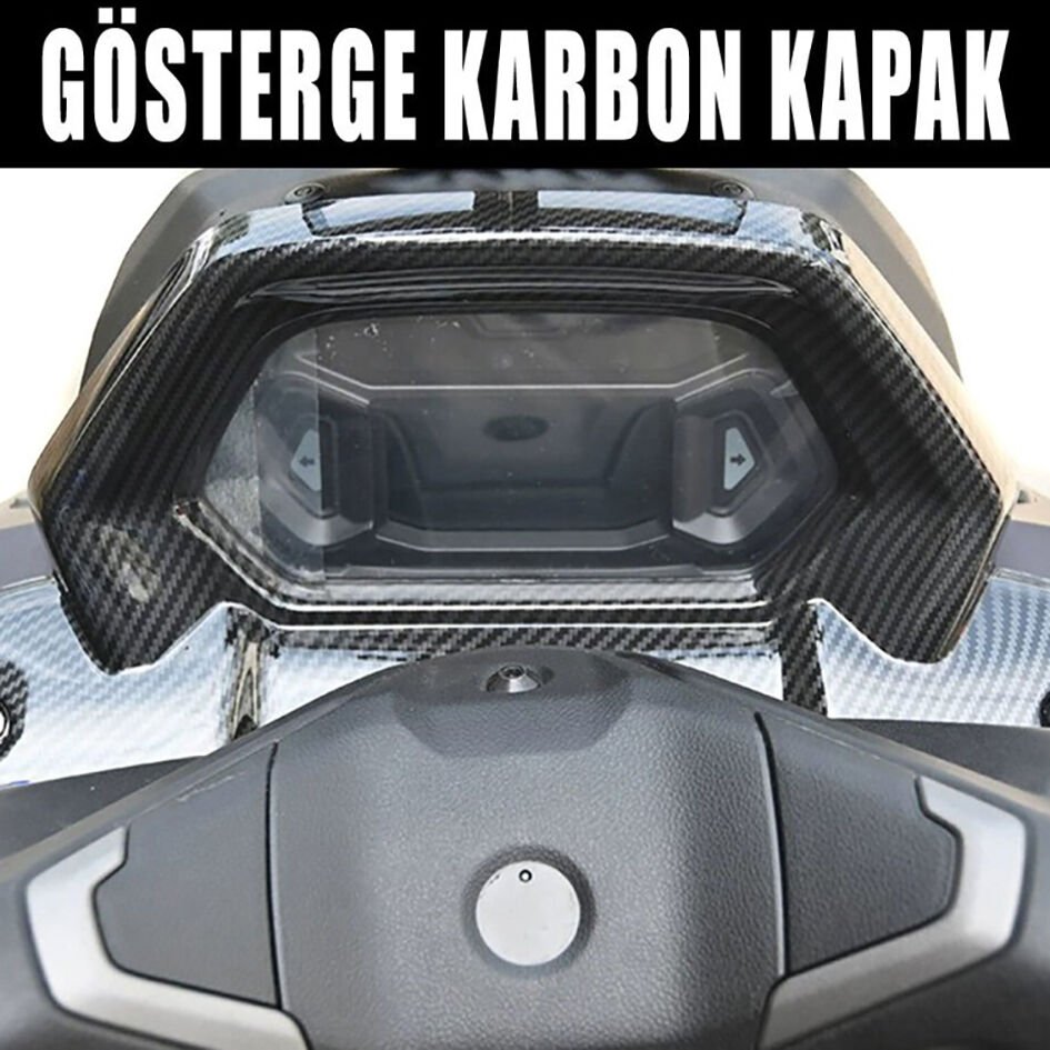 Nmax Techmax 125/155 2025-2026 Kilometre Gösterge Çerçeve Aksesuar Karbon Kapak