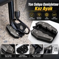 Xmax Ironmax Techmax 125/250/300/400 2018-2026 Yan Sehpa Genişletme Kaz Ayak