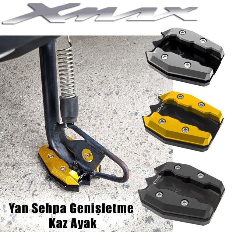 Xmax Ironmax Techmax 125/250/300/400 2018-2026 Yan Sehpa Genişletme Kaz Ayak