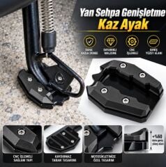 Xmax Ironmax Techmax 125/250/300/400 2018-2026 Yan Sehpa Genişletme Kaz Ayak