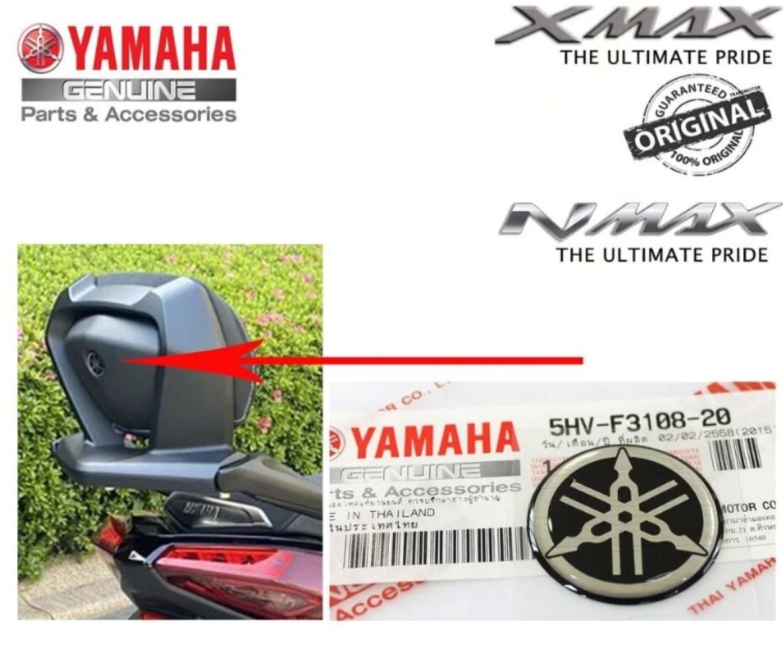 Nmax Xmax Sissybar Sırt Dayama Orijinal Logo