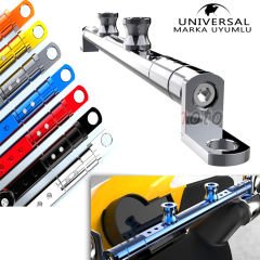 Universal Telefon-Kamera Tutacak Ayna Bağlantı Bar Seti KIRMIZI
